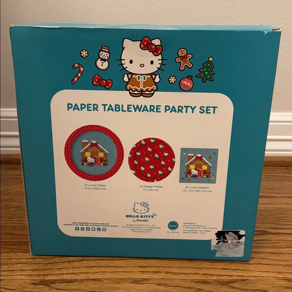 Hello Kitty Party Set - Red and Aqua